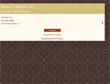 Tablet Screenshot of mamassimplelife.blogspot.com