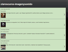 Tablet Screenshot of claroscuros-imagenysonido.blogspot.com