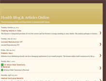 Tablet Screenshot of healtharticleblogs.blogspot.com