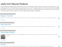 Tablet Screenshot of joyfulgirlnaturals.blogspot.com