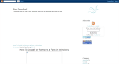 Desktop Screenshot of font-download.blogspot.com