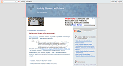 Desktop Screenshot of aniolybiznesu.blogspot.com