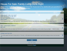 Tablet Screenshot of houseforsalefamilylivingdoneright.blogspot.com