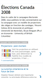 Mobile Screenshot of electionscanada2008.blogspot.com