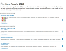 Tablet Screenshot of electionscanada2008.blogspot.com