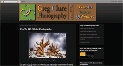 Desktop Screenshot of gregclurephotography.blogspot.com