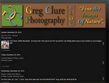 Tablet Screenshot of gregclurephotography.blogspot.com