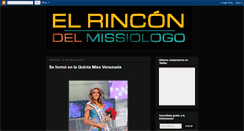 Desktop Screenshot of elrincondelmissiologo.blogspot.com