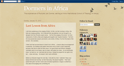 Desktop Screenshot of dormersinafrica.blogspot.com