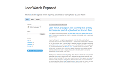 Desktop Screenshot of loonwatchexposed.blogspot.com