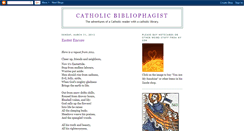 Desktop Screenshot of catholicbibliophagist.blogspot.com