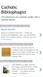 Mobile Screenshot of catholicbibliophagist.blogspot.com