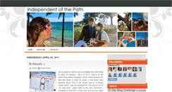 Desktop Screenshot of independentofthepath.blogspot.com