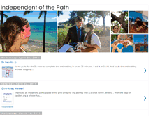 Tablet Screenshot of independentofthepath.blogspot.com