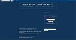 Desktop Screenshot of bursa-lowongan.blogspot.com
