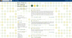 Desktop Screenshot of clintonstorytime.blogspot.com