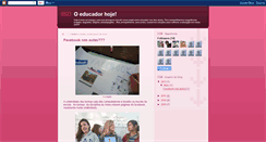 Desktop Screenshot of educadorhoje.blogspot.com