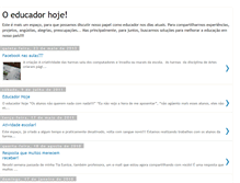 Tablet Screenshot of educadorhoje.blogspot.com