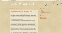 Desktop Screenshot of capitalpunishmentiswrong.blogspot.com