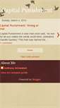 Mobile Screenshot of capitalpunishmentiswrong.blogspot.com