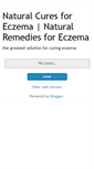 Mobile Screenshot of natural-cures-eczema.blogspot.com