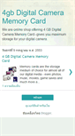 Mobile Screenshot of 4gbdigitalcameramemorycard.blogspot.com