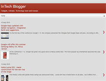 Tablet Screenshot of in-tech-blogger.blogspot.com
