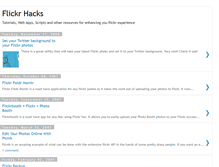 Tablet Screenshot of flickrhacks.blogspot.com