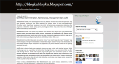 Desktop Screenshot of blogkublogku.blogspot.com