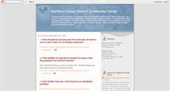 Desktop Screenshot of hartfordschoolscommunityforum.blogspot.com