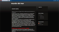 Desktop Screenshot of mundodelmar.blogspot.com