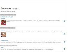 Tablet Screenshot of from-miss-to-mrs.blogspot.com