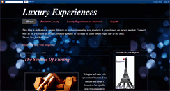 Desktop Screenshot of luxuryexperiences.blogspot.com