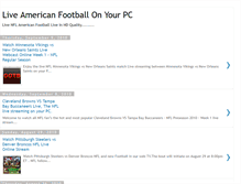 Tablet Screenshot of liveamericanfootballonyourpc.blogspot.com