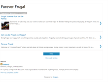 Tablet Screenshot of foreverfrugal.blogspot.com