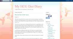 Desktop Screenshot of myhcgdietdiary.blogspot.com