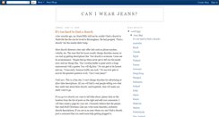 Desktop Screenshot of caniwearjeans.blogspot.com