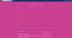 Desktop Screenshot of kamythebest.blogspot.com