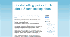 Desktop Screenshot of bet-sports-picks.blogspot.com