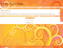 Tablet Screenshot of mrshodgesclassroom.blogspot.com