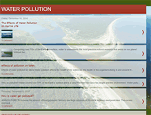 Tablet Screenshot of againstwaterpollution.blogspot.com