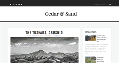 Desktop Screenshot of cedarandsand.blogspot.com