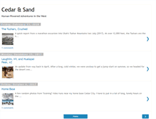 Tablet Screenshot of cedarandsand.blogspot.com