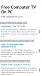 Mobile Screenshot of free-computer-tv-on-pc.blogspot.com