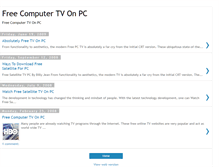 Tablet Screenshot of free-computer-tv-on-pc.blogspot.com