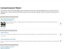 Tablet Screenshot of contaminatedwater.blogspot.com