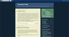 Desktop Screenshot of fortunatefields.blogspot.com