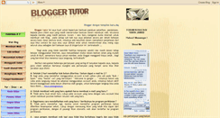 Desktop Screenshot of blogertutor.blogspot.com