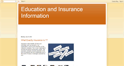 Desktop Screenshot of insuranceworlz.blogspot.com