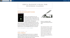 Desktop Screenshot of ericahansonsblogforbusinessclasses.blogspot.com